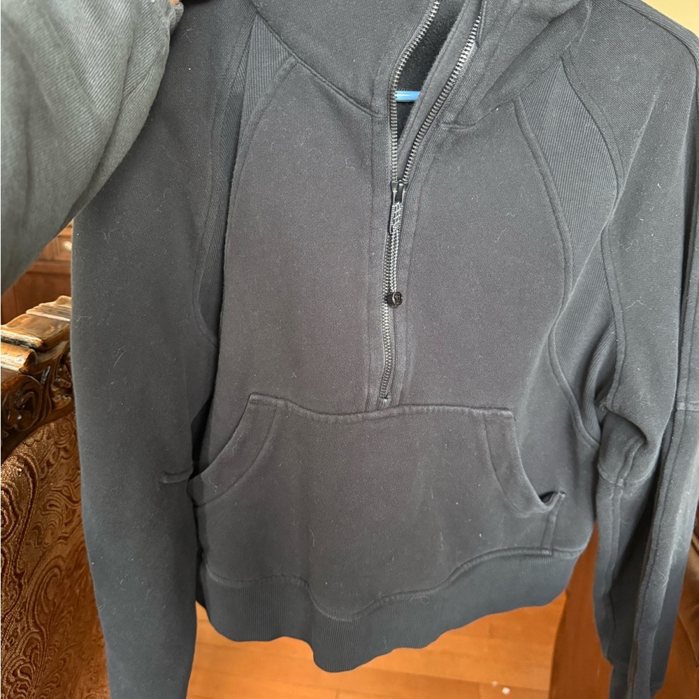 Classic Black Half-Zip Hoodie